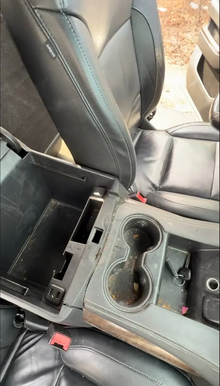 Console before cleaning