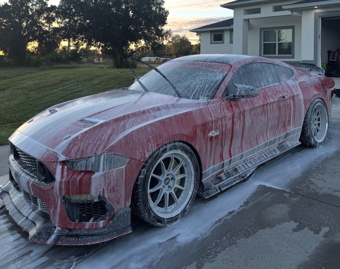 Foam wash detailing