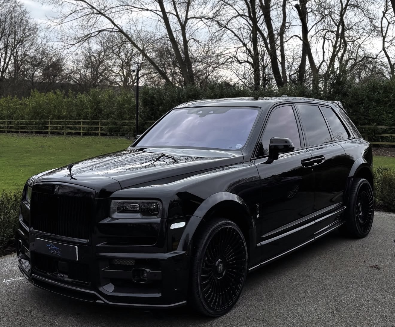 Black Rolls Royce exterior detail