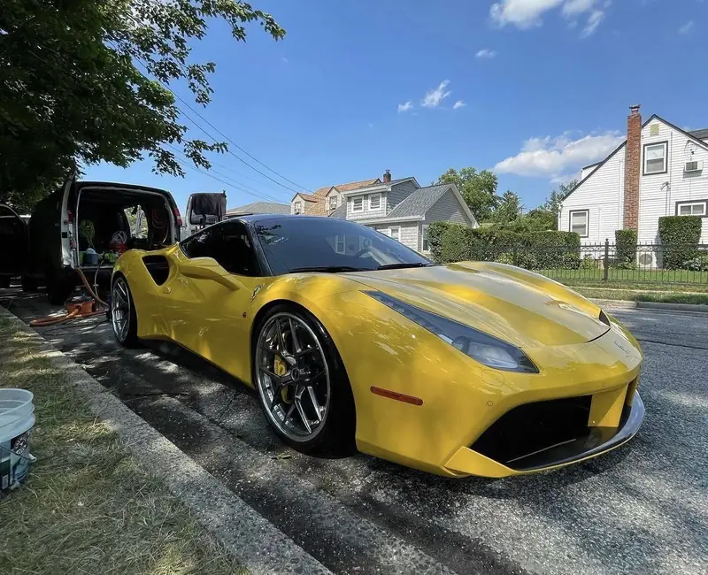 Sports car detailed in Manhattan