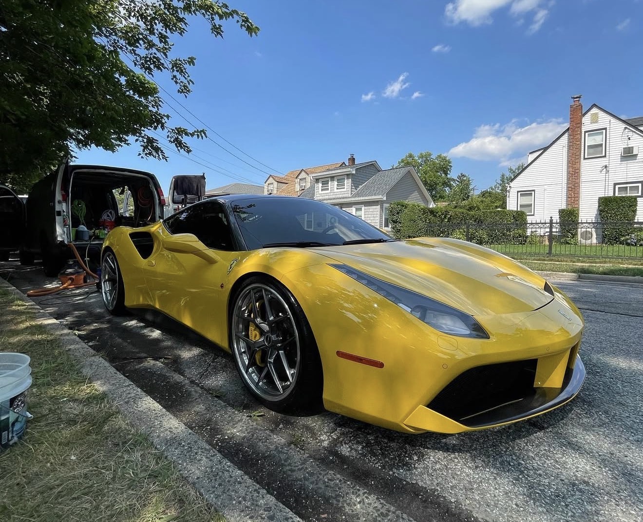 Ferrari detailed on location