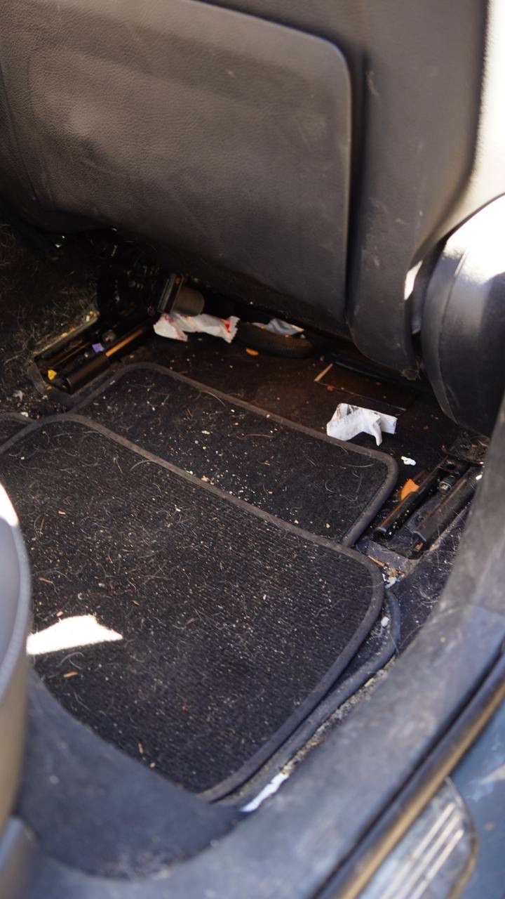 Interior carpet before detailing
