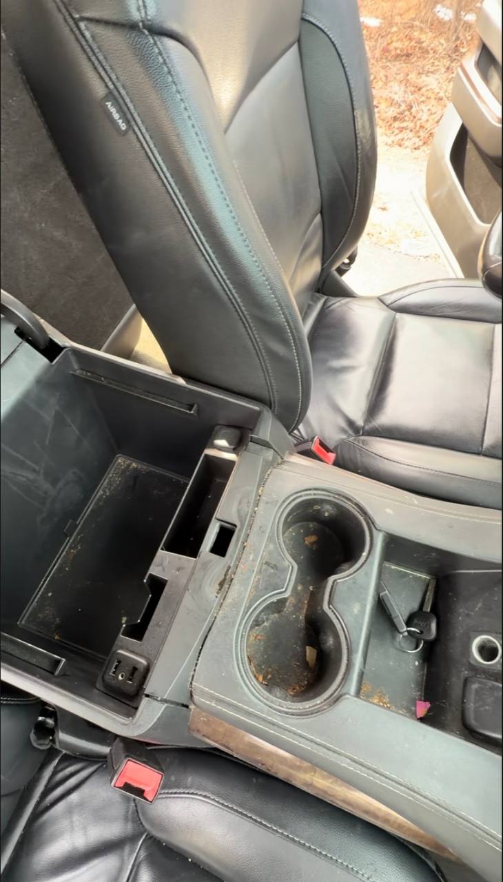 Console before cleaning